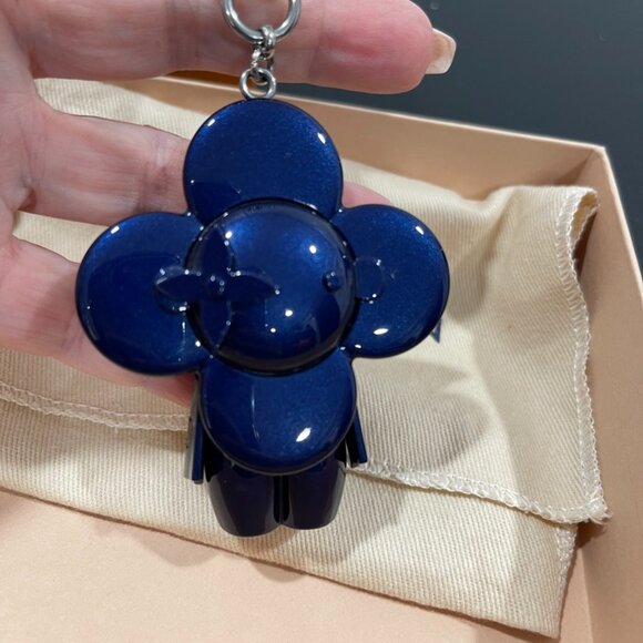 Louis Vuitton Marine Blue Vivienne Bag Charm/Key Holder (JB1321) - Picture 2 of 4